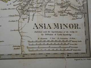 1830 SDUK Map of Asia Minor   in Classical Times  