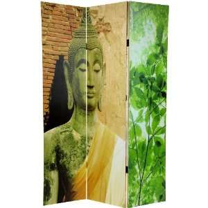  6 ft. Tall Draped Buddha Double Sided Room Divider