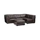   Sofa, 6 Piece Modular (3 Armless Chairs, 2 Square Corners and Ottoman