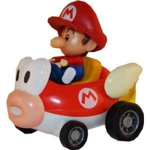 Super Mario Kart Figure Baby Mario In Cheep Charger Toys 