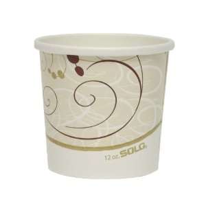 Solo H4125SYM 12 Oz. Symphony Paper Food Containers 500 Pack  