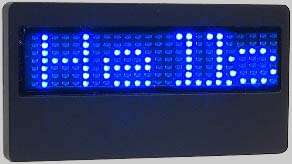 Blue LED Name Badge With Scrolling Message   Great for Point of Sale 