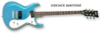 Eastwood SIDEJACK Baritone Electric P 90 Metallic Blue  