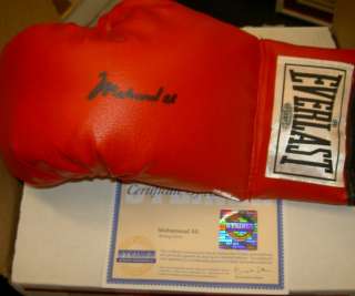 MUHAMMAD ALI AUTOGRAPHED SIGNED BOXING GLOVE STEINER  