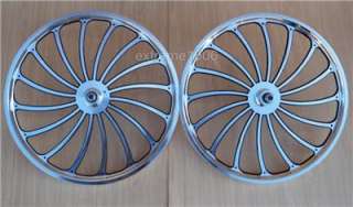    Custom Alloy Machined Wheel Set BMX Lowrider Bicycle Mags Bike Rims