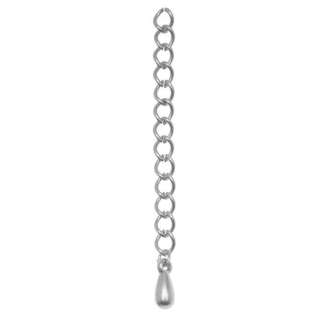 Ant Silver Plated Chain Necklace Extender W/Drop 2 In/5  