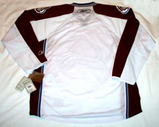 COLORADO AVALANCHE size XL Reebok Premier Hockey Jersey   bnwt   White 