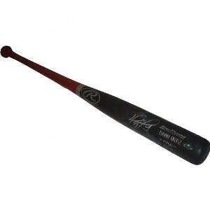   Game Used Autographed Black Big Stick Baseball Bat