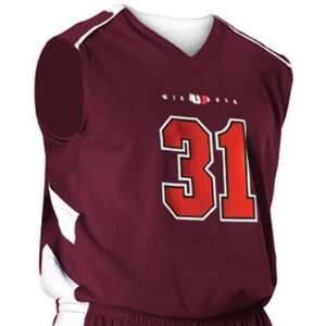 Alleson 539J Adult Custom Basketball Jerseys MA/WH   MAROON/WHITE AXS