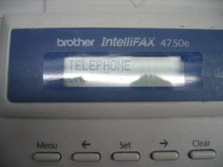 Brother IntelliFax 4750e Laser Fax Machine/Copier  