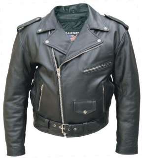 Mens TALL Leather MOTORCYCLE Jacket VEST Chaps GLOVES  