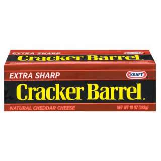 Kraft Cracker Barrel Extra Sharp Natural Cheddar Cheese   10 ozOpens 