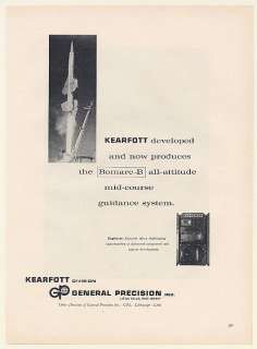 1960 General Precision Kearfott Bomarc B Missile Guidance System Print 