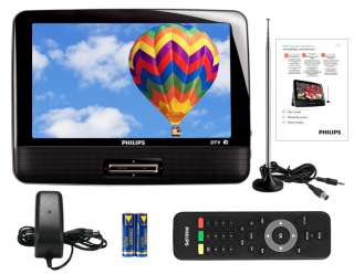   PT902/37 9 Portable Digital Widescreen HD LCD TV w FM Radio Tuner