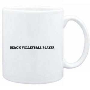 Mug White  Beach Volleyball Player SIMPLE / BASIC 
