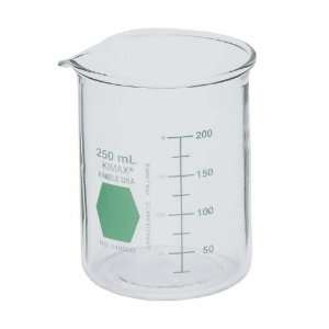 Kimax green coded Griffin beakers; 50 mL, 12/cs  