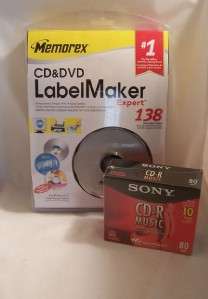 Music Recordable CD s Label Maker Kit DVD Burn CDs  