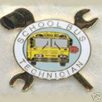 School Bus Driver Technician (Mechanic) Lapel Pin  