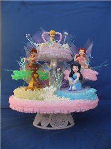 TINKERBELL FAIRY FRIENDS BIRTHDAY CAKE TOP/TOPPER  