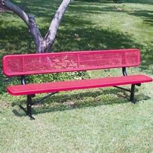  Perforated Metal Park Benches Patio, Lawn & Garden