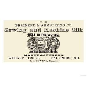  Brainerd and Armstrong Co. Sewing and Machine Silk Premium 