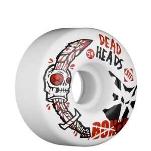  BONES Dead Heads STF Skate Wheels White 54mm Sports 