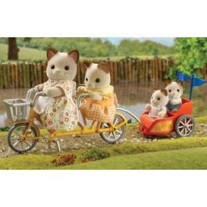    Sylvanian Families   Tandem Bike and Baby Trailer Toys & Games