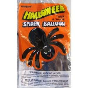  Halloween Twist and Shape Spider Balloon Toys & Games