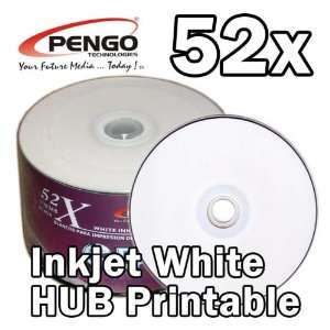   HUB Printable CD R 52X Blank Disc Media (50 Pack x 2) Electronics