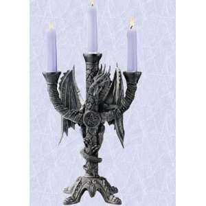   Sculptural Gothic Medieval Candelabra (Pair) Candle holder new  