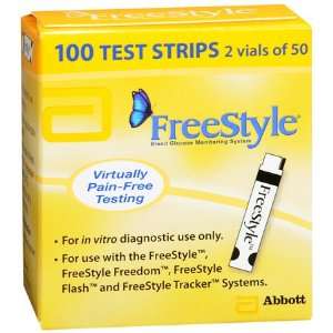  Freestyle Blood Glucose Test Strips 100 Count Health 