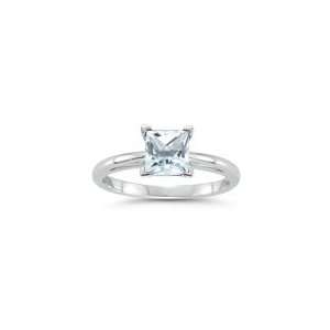  1.19 Cts Sky Blue Topaz Solitaire Ring in Platinum 10.0 