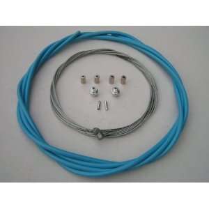  Complete BMX Bicycle Brake Cable Kit   LIGHT BLUE Sports 
