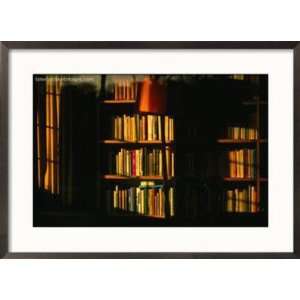  Sunlight on Bookshelves, Oxford, England Art Styles Framed 