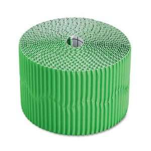   Corrugated Border Paper Rolls, 2 1/4 x 50 ft., Green