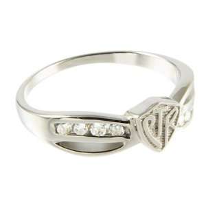  Womens Bow (Plain Shield) CTR Ring Jewelry