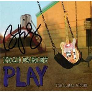 Brad Paisley Autographed Signed Play CD Cover & Proof