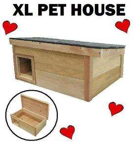 outdoor Cat Dog House puppy kitten Feral Pet kennel WARM shelter cedar 