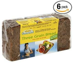 Mestemacher Bread Three Grain, 17.6 Ounce (Pack of 6)