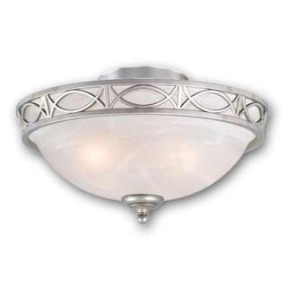 NEW Ceiling Fan Light Kit OR Semi Flush Lighting Fixture Nickel, White 