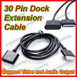 30 PIN Dock Extender Extension Data Cable for iPhone 4 3G 3GS iPod 