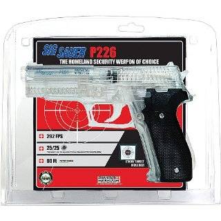 Licensed Sig Sauer P226 Clear Airsoft Gun with Sticky Target