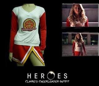 CLAIRE BENNET Cheerleader Costume Outfit Heroes season1  