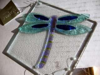 DragonFly Wind Chime   Fused Glass   NICE Gift  