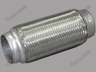 Exhaust Muffler 2.5 X 8 Stainless Steel Flex Pipe  