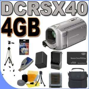  Sony DCR SX40 Palm Sized Camcorder with 60X Optical Zoom 