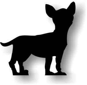 CHIHUAHUA   DOG Silhouette   DOG MADE OF STEEL    