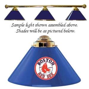 MLB Boston RED SOX 3 Shade Pool/Billiard Table Light  