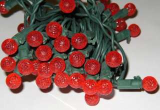 LED 50~RED~RaspBerry Faceted Lights Christmas Low $$$  