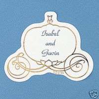 Cinderellas Carriage Wedding Party Gift Envelope Seals  